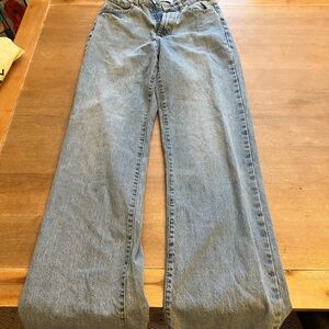 Zara Light Blue Straight-Leg Women's Jeans